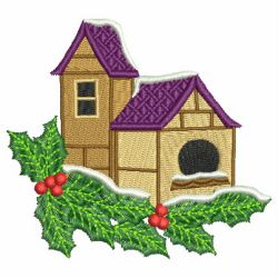 Winter Birdhouses 04 machine embroidery designs