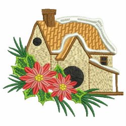 Winter Birdhouses 06 machine embroidery designs