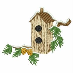 Winter Birdhouses 10 machine embroidery designs