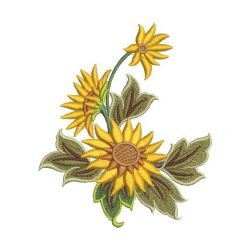 Sunflowers 06(Md) machine embroidery designs