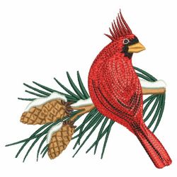 Bright Cardinals 02(Sm) machine embroidery designs