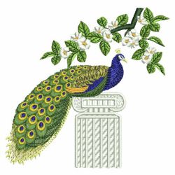 Floral Peacocks machine embroidery designs