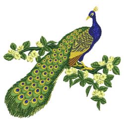 Floral Peacocks 04 machine embroidery designs