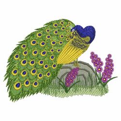 Floral Peacocks 09 machine embroidery designs