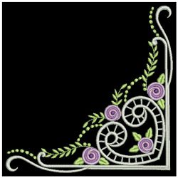 Delightful Rose Corner 2 01(Lg) machine embroidery designs