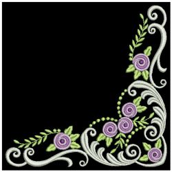 Delightful Rose Corner 2 02(Lg) machine embroidery designs