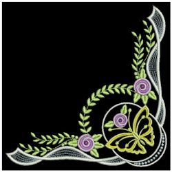 Delightful Rose Corner 2 03(Sm) machine embroidery designs