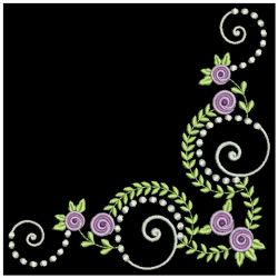 Delightful Rose Corner 2 05(Md) machine embroidery designs