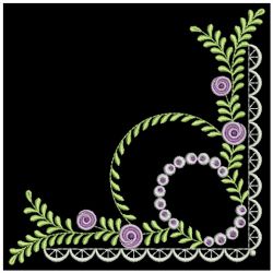 Delightful Rose Corner 2 08(Sm) machine embroidery designs