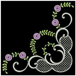 Delightful Rose Corner 2 10(Lg) machine embroidery designs