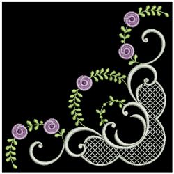 Delightful Rose Corner 2 10(Md) machine embroidery designs