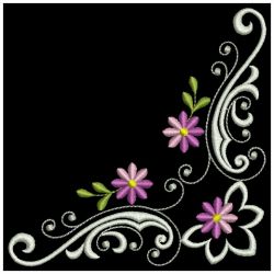Colorful Daisy Corners(Md) machine embroidery designs