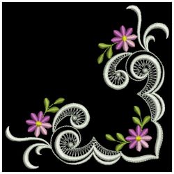 Colorful Daisy Corners 02(Sm) machine embroidery designs