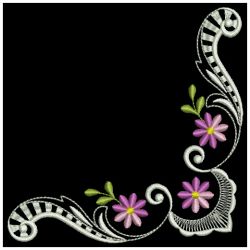 Colorful Daisy Corners 04(Sm) machine embroidery designs