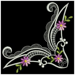 Colorful Daisy Corners 05(Lg) machine embroidery designs