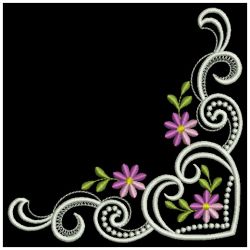 Colorful Daisy Corners 06(Lg) machine embroidery designs