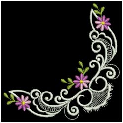 Colorful Daisy Corners 07(Md) machine embroidery designs