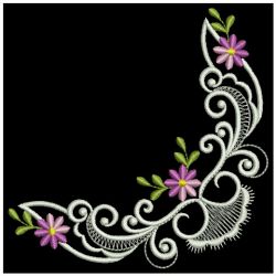 Colorful Daisy Corners 07(Lg) machine embroidery designs