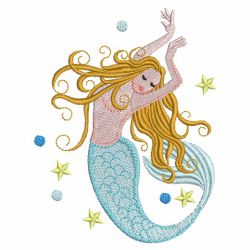 Beautiful Mermaid 04(Md) machine embroidery designs