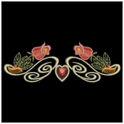 Red Roses Border 02(Md) machine embroidery designs