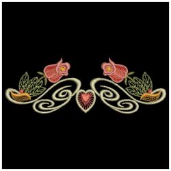 Red Roses Border 02(Md) machine embroidery designs