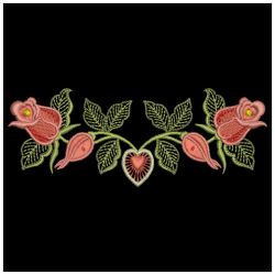 Red Roses Border 08(Md) machine embroidery designs