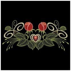 Red Roses Border 09(Md) machine embroidery designs