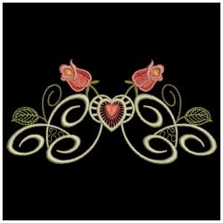 Red Roses Border 12(Sm) machine embroidery designs