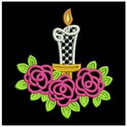 FSL Rose Candles machine embroidery designs