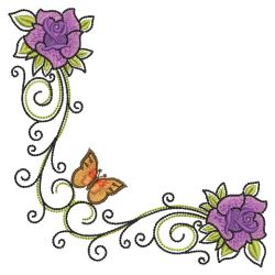 Artistic Roses 04(Md) machine embroidery designs