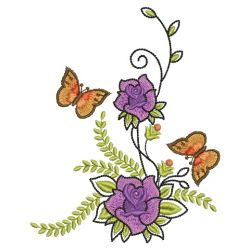 Artistic Roses 10(Md) machine embroidery designs