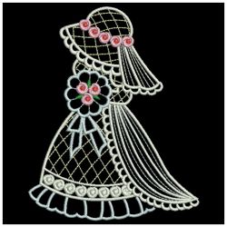Vintage Sunbonnets Brides 01(Md) machine embroidery designs
