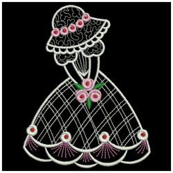 Vintage Sunbonnets Brides 02(Md) machine embroidery designs