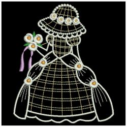 Vintage Sunbonnets Brides 04(Lg) machine embroidery designs