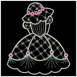 Vintage Sunbonnets Brides 07(Md) machine embroidery designs