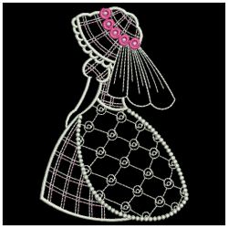 Vintage Sunbonnets Brides 08(Md) machine embroidery designs