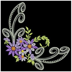 Elegant Flower Corners 06(Md) machine embroidery designs