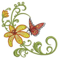 Dancing Butterflies 4 01(Md) machine embroidery designs