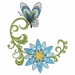 Dancing Butterflies 4 04(Md) machine embroidery designs