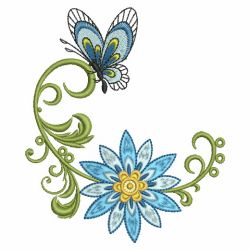 Dancing Butterflies 4 04(Sm) machine embroidery designs