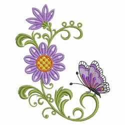 Dancing Butterflies 4 05(Lg) machine embroidery designs