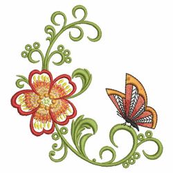 Dancing Butterflies 4 08(Md) machine embroidery designs