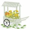 Floral Wheelbarrow 06(Lg)