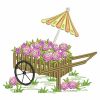 Floral Wheelbarrow 09(Lg)