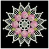 FSL Bullion Rose Doily 05