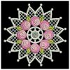 FSL Bullion Rose Doily 05