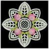 FSL Bullion Rose Doily 07