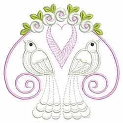 Love Doves 04(Md) machine embroidery designs