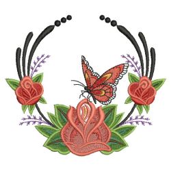 Red Roses Garden 02(Md) machine embroidery designs