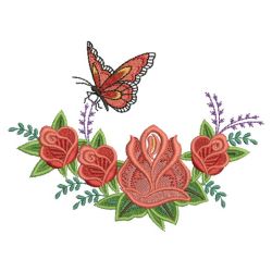Red Roses Garden 06(Md) machine embroidery designs
